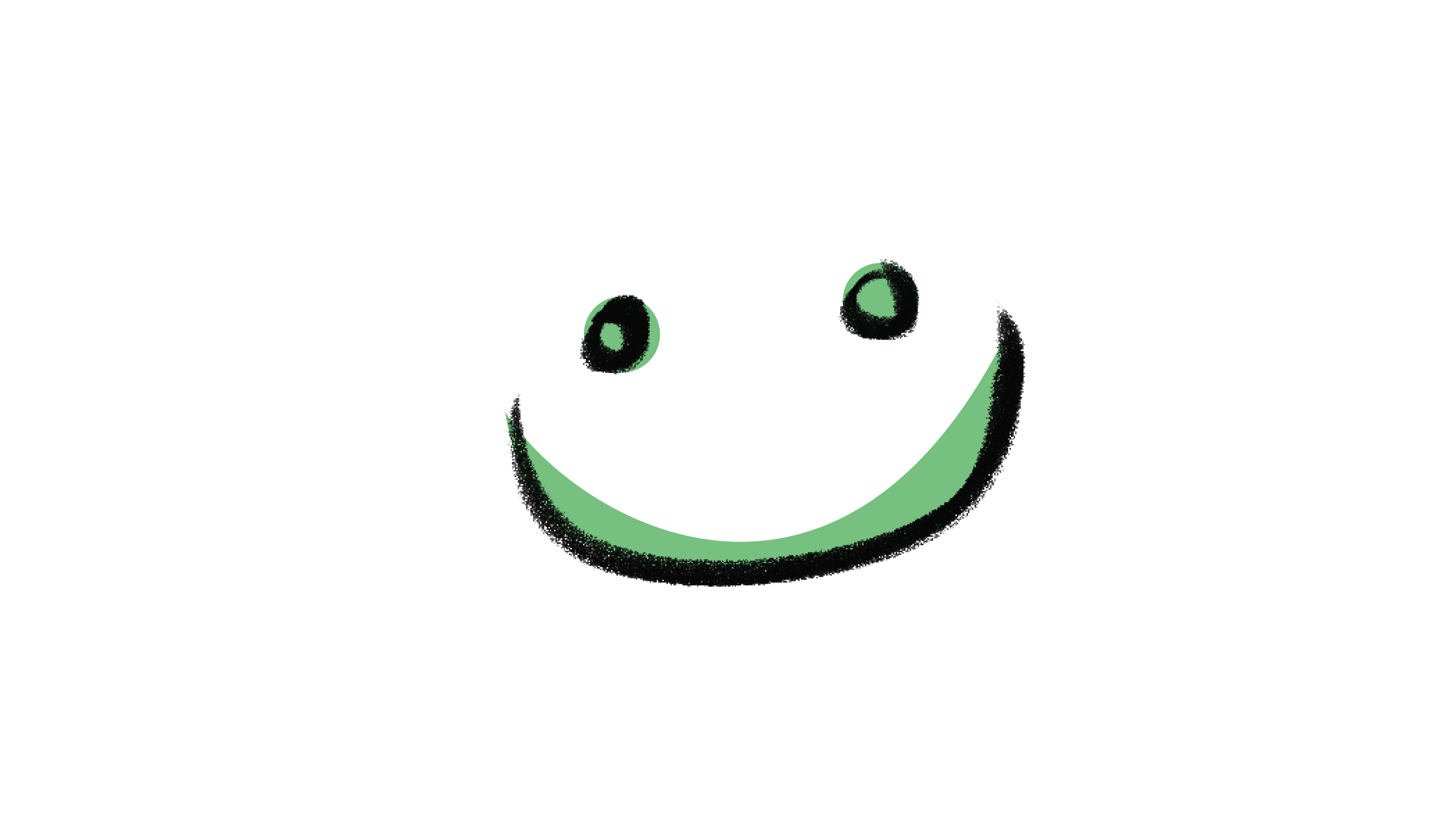 Augen und Mund aufkleben